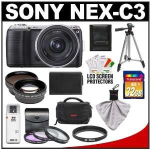  Sony Alpha NEX C3 Digital Camera Body & E 16mm f/2.8 Lens 