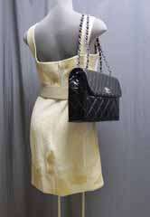 6K Beige Tweed Leather Patch Work 10P Chanel Dress 40  