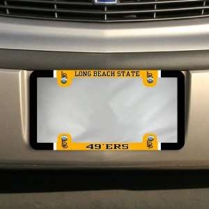 Long Beach State 49ers Thin Rim Varsity License Plate Frame