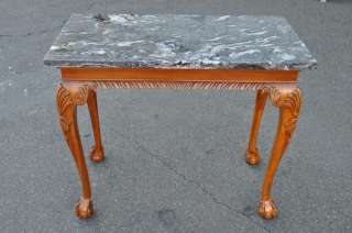 Hickory Chair Co. Marble Top Wilton Plantation Slab Table 