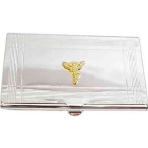  Chiropractor, Buss. Card Case, Silver Plated, tarnish 