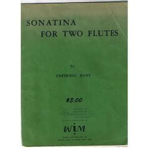 Sonatina for Two Flutes Frederic Hart  Books