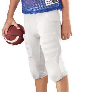  Youth Solo Polyester Football Pants White/Large Sports 