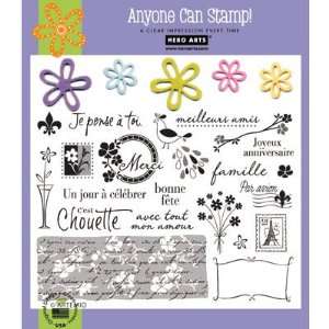  Clear Design 6x8 Cest Chouette by Hero Arts Arts, Crafts 