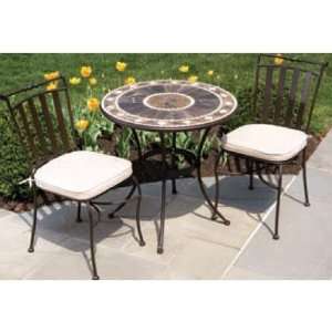  Alfresco Home Galileo 30 Inch Round Bistro Set Patio 