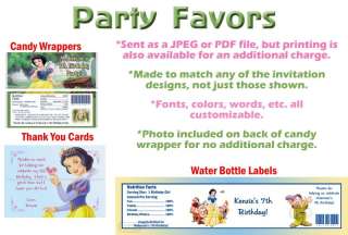   Snow White ~ Birthday Party Ticket Invitations, Supplies, and Favors