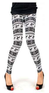 Nordic Snow Crystal Knitted Womens Leggings Tights, Comfy, Great 