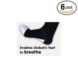Pack   A Classic Black Sock with 100% Cotton White Breathable Sole 