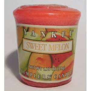  Sweet Melon   Box of 24 Wrapped Votives Yankee Candle RARE 