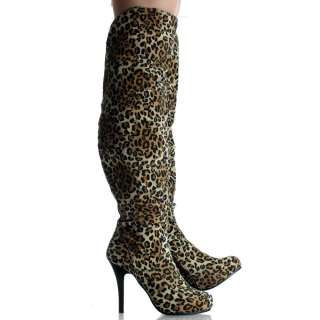  High Boots Winter Over The Knee Tall Womens Dress Heels Size 6.  