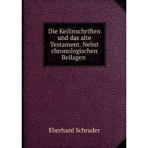   Testament. Nebst chronologischen Beilagen . Eberhard Schrader Books