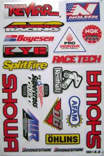 12 tag metals one ind renthal snap on ngk sticker decal  