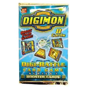  Digimon DigiBattle Card Game Series 1 Booster Pack Toys & Games