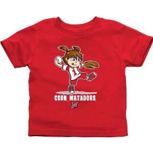   Matadors Toddler Girls Softball T Shirt   Red