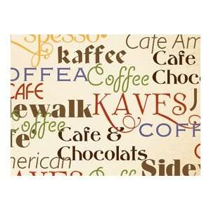  Quilting Treasures Daily Grind   Coffee Words   Cream 