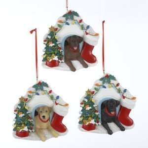  Pack of 6 Labrador Retriever Dog Christmas Ornaments for 