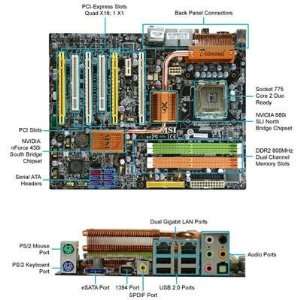  Nforce 680I Lga 775 Dc MAX 8GB DDR2 Atx 4PCIE 2PCI X fi 