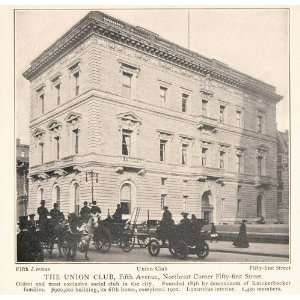  1903 New York Print Union Social Club Knickerbocker 