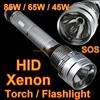 Super Bright Smart Silver 85W HID Xenon Torch Flashlight for Outdoor 