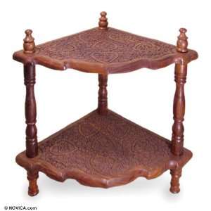  Wood corner table, Natures Passions (medium)