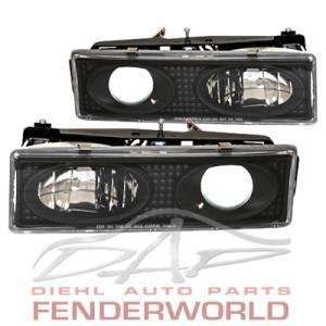  CHEVY CK PICKUP 88 98 JDM BLACK EURO/JDM HEADLIGHTS 