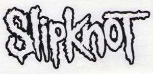 Cut Out Window Sticker Slipknot Logo Outline Black  