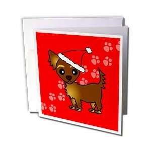 Janna Salak Designs Dogs   Cute Chocolate Brown Longhaired Chihuahua 