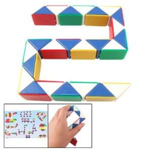  Como Children Colorful Triangle Snake Magic Cube Plastic 