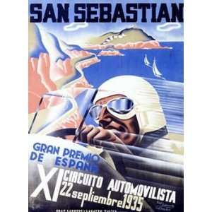     San Sebastian XI Circuito Automovilista Giclee on acid free paper