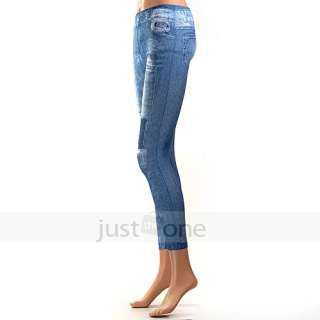 Womens teen Girls Leggings Stretchy Jeans like soft cotton blend 