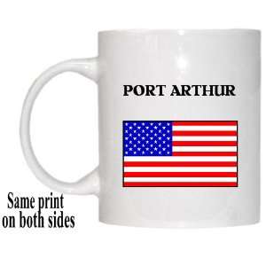  US Flag   Port Arthur, Texas (TX) Mug 