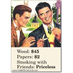  Funny Graduation Card Smoking With Friends Humor Greeting 