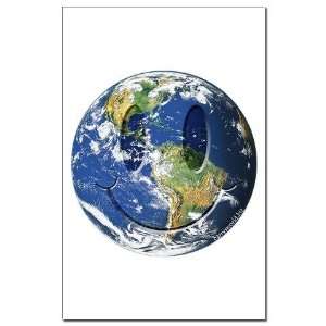 Earth Smiley Funny Mini Poster Print by  Patio 