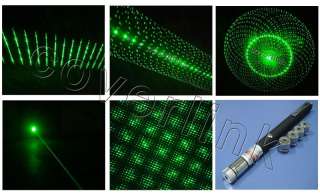 Portable 5 in 1 Sky Green Laser Pointer w/ 5 Star Caps  