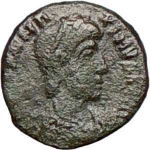 MAGNUS MAXIMUS 383AD Ancient Genuine Authentic Roman Coin LEGION CAMP 