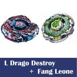   4D L Drago Destroy BB108 + Fang Leone BB106 Metal Fusion Fight Masters