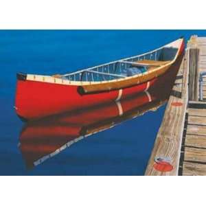    Red Canoe   Poster by Greg Snead (27.5 x 19.75)