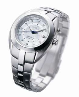 Seiko Womens Arctura Kinetic Mother Of Pearl Dial Diamond Watch 