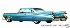 1959 CADILLAC ~ SIXTY TWO COUPE (BLUE)  MAGNET  