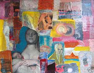 Sisterhood of Mothers 15x19 Collage by Gretchen Groat  