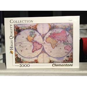  Clementoni High Quality Old Map Jigsaw Puzzle 2000 pieces 