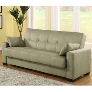  Lifestyle Solutions Napa Casual Convertible Sofa in Olive 