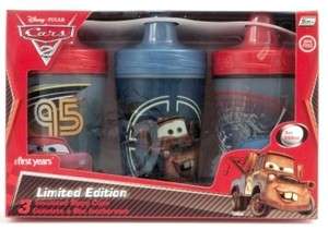 DISNEY/PIXAR CARS 2 INSULATED SIPPY CUPS   3 PK►  