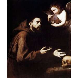   de Ribera)   24 x 30 inches   Vision of St. Francis of Home