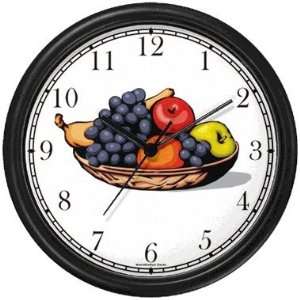  Still life of Fruit Wall Clock by WatchBuddy Timepieces 