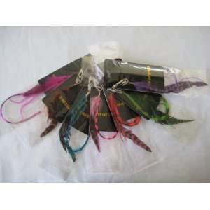  Feather Hair Extension Clip In, Assorted Colors, Four 12 Hair 