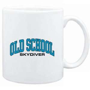    Mug White  OLD SCHOOL Skydiver  Sports