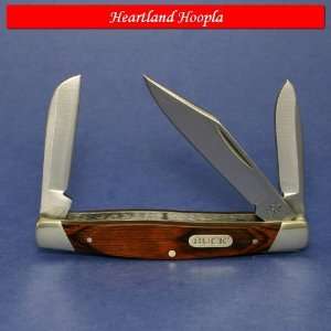  Buck Three Blade Stockman Knife With Wood Handles   BU371 