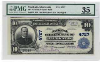 1902 Mankato Minn. $10 Fr.628 Choice VF 35 PMG  