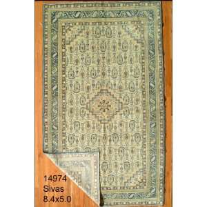  5x8 Hand Knotted Sivas Turkey Rug   50x84